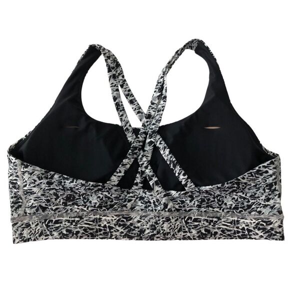 Lululemon Free To Be Bra H2O Mini Ripple White Seal Grey - Picture 9 of 13